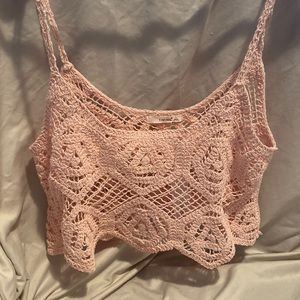 Blush Crochet Top - NWT